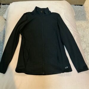 Champion Black S Full Zip Track Jacket Active Travel Gym Minimalist Normcore